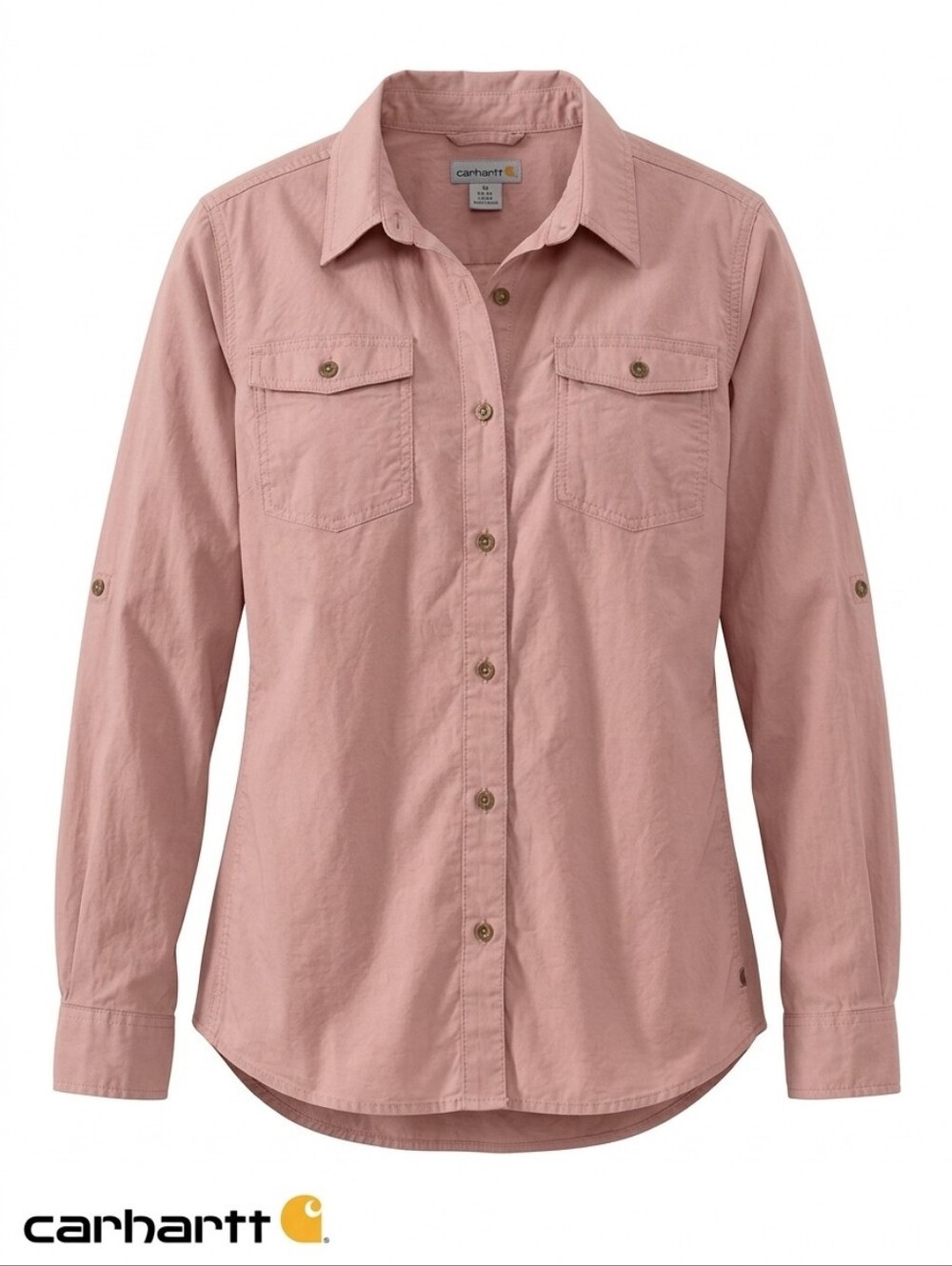Carhartt Force Women's XXL 20 Rose Pink Lightweight Utility Work Shirt LS